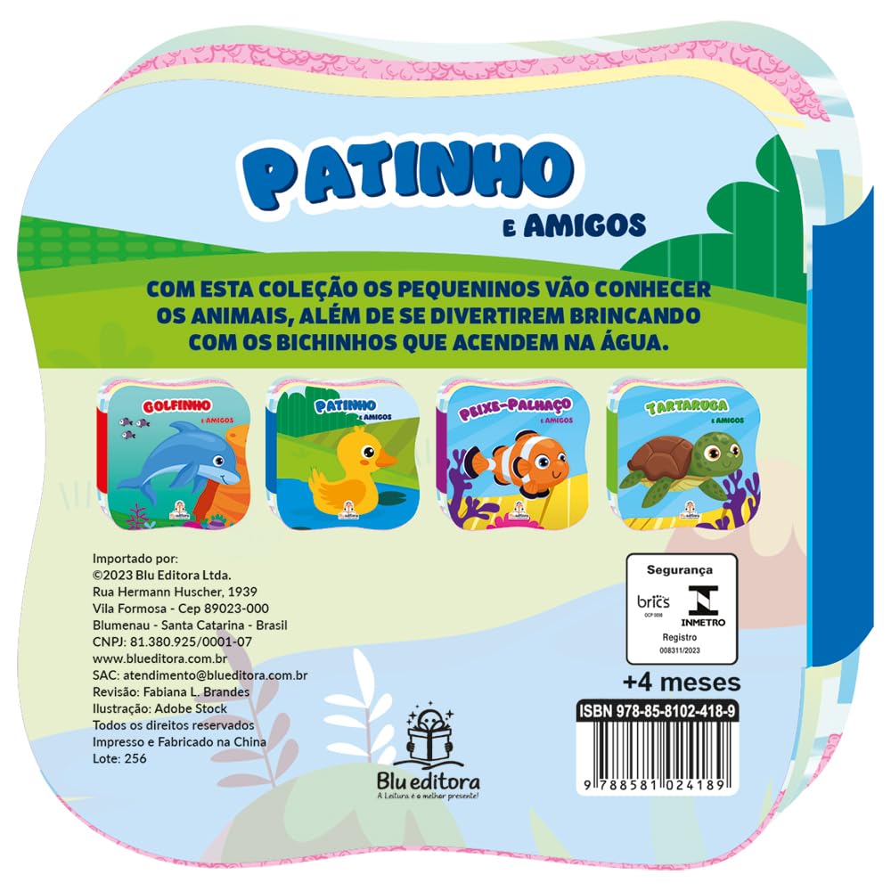 BLU EDITORA - CONHECENDO OS ANIMAIS (BANHO) - PATINHO - Imagem 2