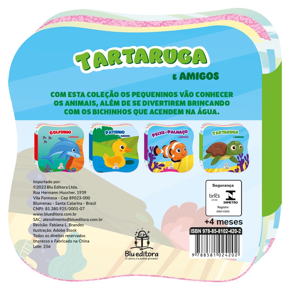 BLU EDITORA - CONHECENDO OS ANIMAIS (BANHO) - TARTARUGA - Imagem 2