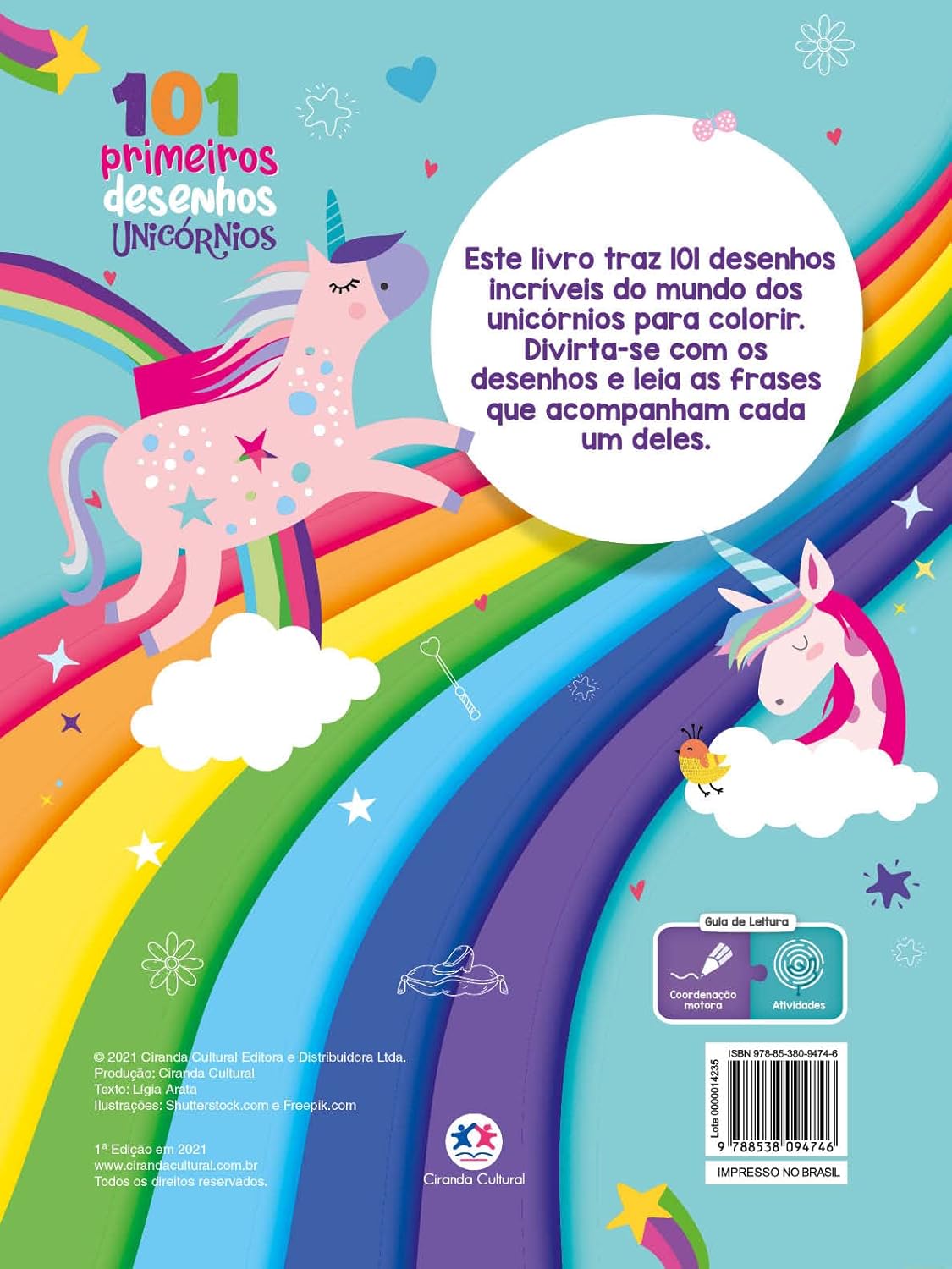 CIRANDA CULTURAL - 101 PRIMEIROS DESENHOS - UNICORNIOS - Imagem 2