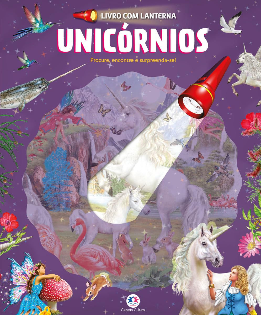 CIRANDA CULTURAL - LIVRO COM LANTERNA - UNICORNIOS