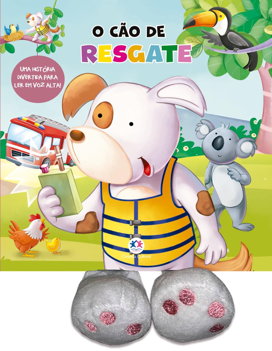 CIRANDA CULTURAL - LIVRO COM PATINHAS - CAO DE RESGATE