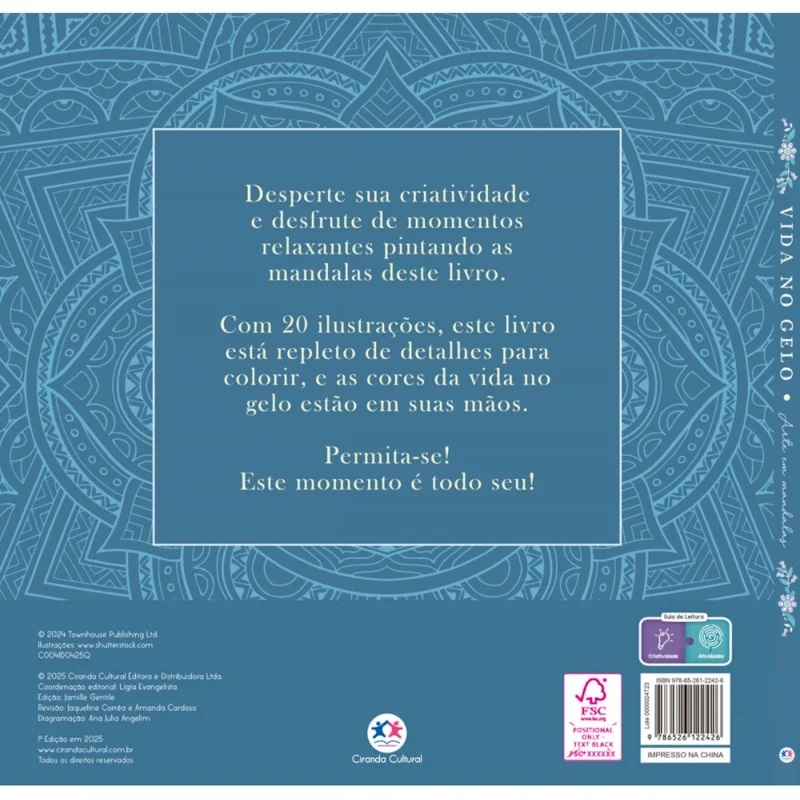 CIRANDA CULTURAL - MANDALAS PARA PINTAR E SE INSPIRAR - GELO - Imagem 2