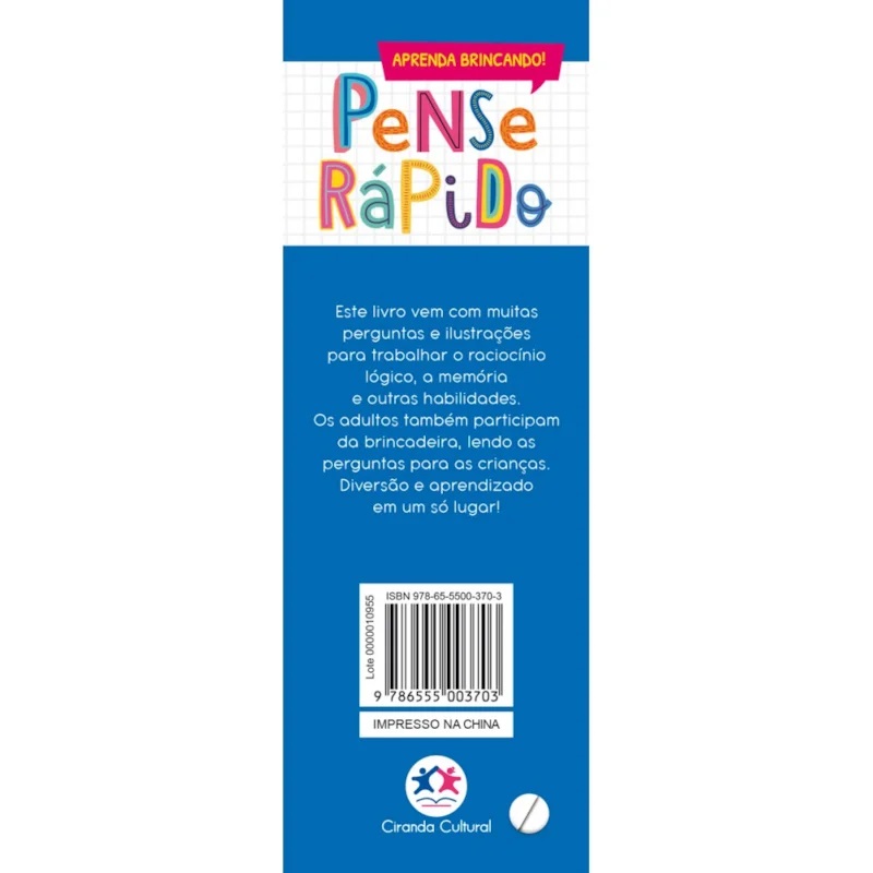 CIRANDA CULTURAL - PENSE RAPIDO - 5 A 6 ANOS (FLASH CARDS) - Imagem 2