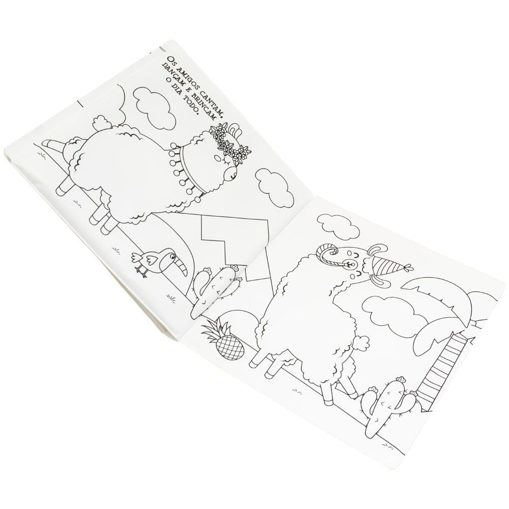 HAPPY BOOKS - COLORINDO NO BANHO - LHAMA - Imagem 4