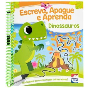 HAPPY BOOKS - ESCREVA, APAGUE E APRENDA: DINO