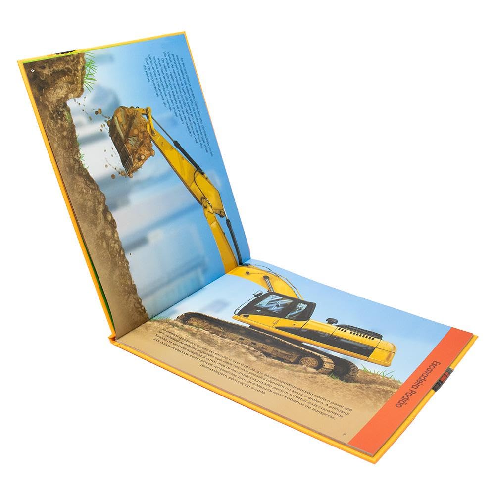 HAPPY BOOKS - EXPLORANDO O MUNDO II - CAMINHOES ESCAVADEIRAS - Imagem 2