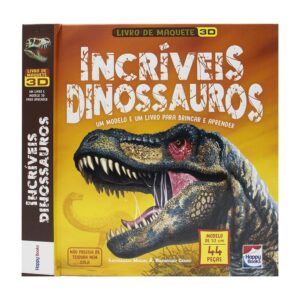 HAPPY BOOKS - LIVRO DE MAQUETE 3D - INCRIVEIS DINOSSAUROS