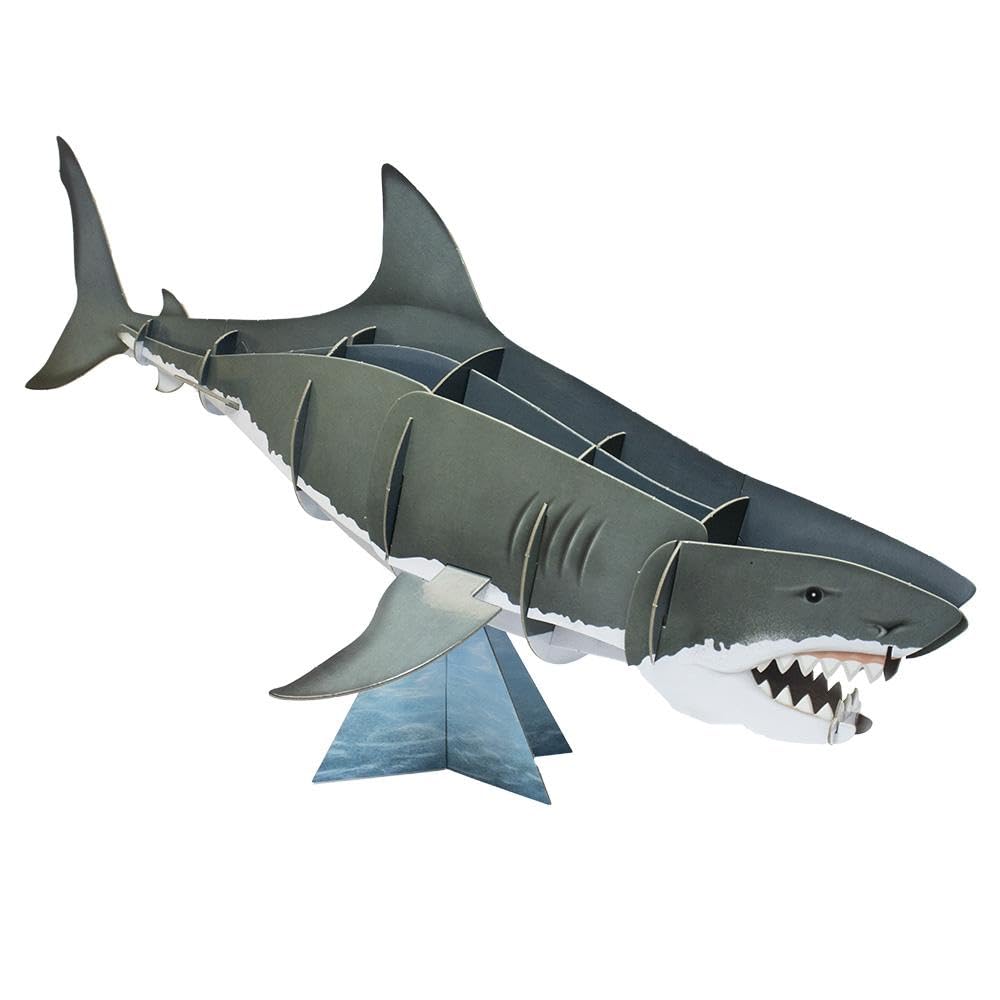 HAPPY BOOKS - LIVRO DE MAQUETE 3D - TUBARAO BRANCO - Imagem 2