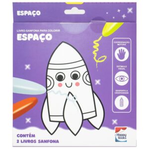 HAPPY BOOKS - LIVRO-SANFONA PARA COLORIR - ESPACO