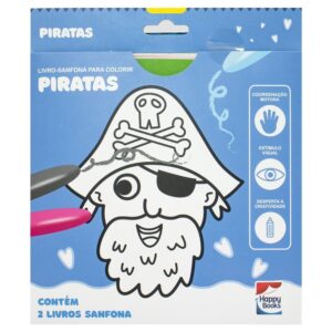 HAPPY BOOKS - LIVRO-SANFONA PARA COLORIR - PIRATAS