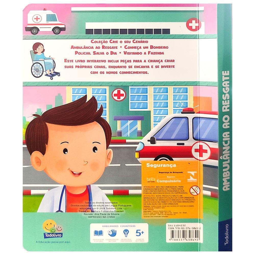 TODOLIVRO - CRIE O SEU CENARIO! AMBULANCIA AO RESGATE - Imagem 2