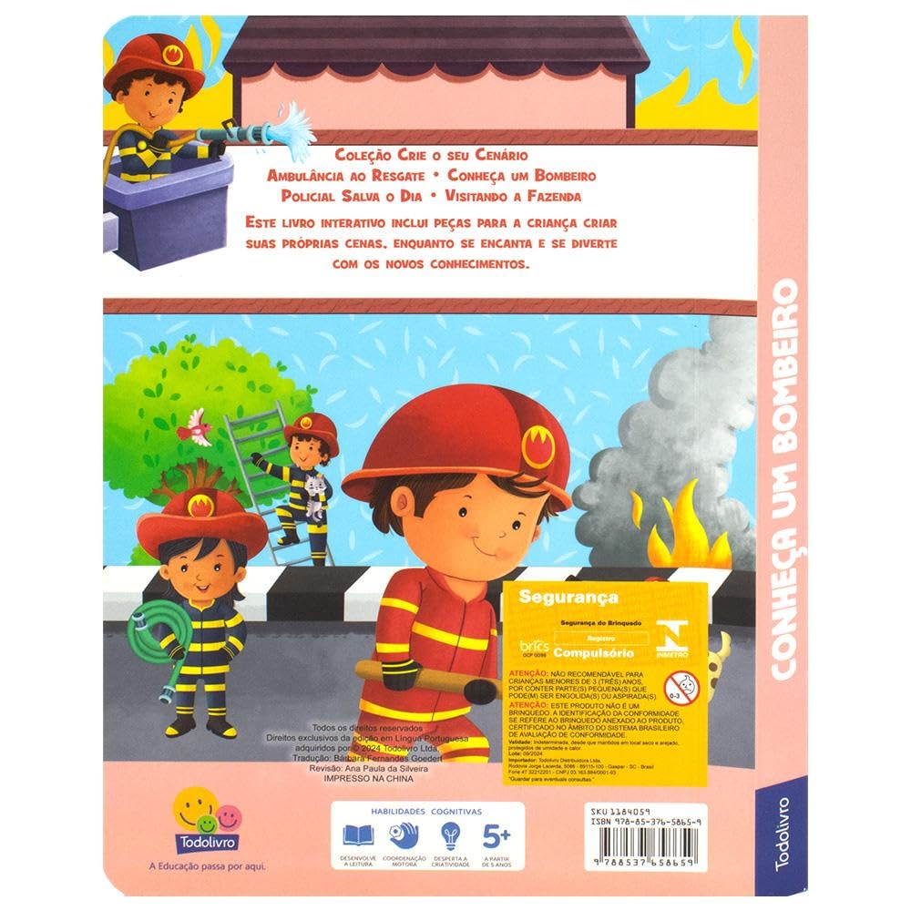 TODOLIVRO - CRIE O SEU CENARIO! CONHECA UM BOMBEIRO - Imagem 2