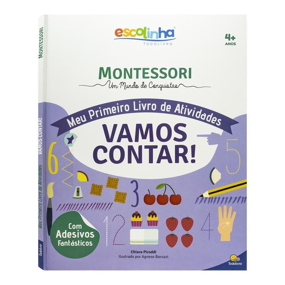 TODOLIVRO - ESCOLINHA MONTESSORI MEU P LIVRO ATIVIDADES - VAMOS CONTAR